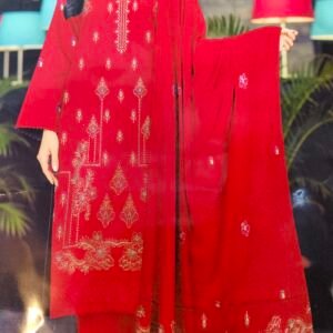 3ps Cotton Embroidery suit